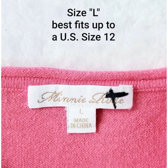 MINNIE ROSE "AIRY & LIGHT LUXE COTTON KNIT" COLD SHOULDER SWEATER TOP $136 L - Picture 8 of 8